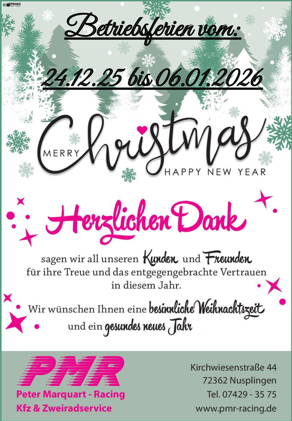 Weihnachtsurlaub2026